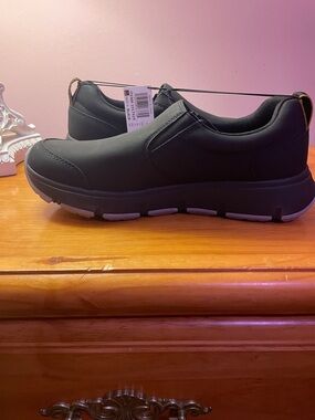 Men's Black Slip-On Comfort Loafers